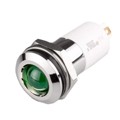 E16R-24G - LED 16MM ROUND 24VDC GRN IP67