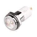 H16F-12W - HIGH LED 16MM FLAT 12VDC WHITE