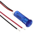 QS83XXB24 - INDICATOR 8MM FIXED BLU 24V WIRE