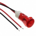 FL1P-12QW-1-R12V - LED RED 12MM SNAP 12VAC/DC STK