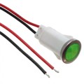 FL1P-12QW-2-G3V - LED GRN 12MM SNAP 3VAC/DC STK