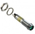6092212120F - LED PNL MT 9MM 6V CHROME GREEN