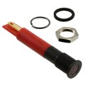 Q8F1BXXHR02E - 8MM FLSH BLK CHRM HYPR RED 2VDC