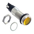 6561303304F - LED 1/2" FLAT YLW 12VDC TERM