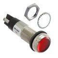 6561105304F - LED 1/2" FLAT RED 120AC/DC TERM