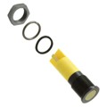 Q14F1BXXHY02E - 14MM FLSH BLK CHRM HYPR YLW 2VDC