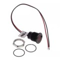 Q12-7F5BXXHR12E - LED INDICATOR 12.7MM FLUSH BLACK