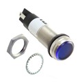 6561409304F - LED 1/2" FLAT BLUE 230VAC TERM