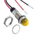 6563303303F - LED 1/2" DOME YLW 12VDC LEAD