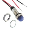 6563406303F - LED 1/2" DOME BLUE 28VDC LEAD