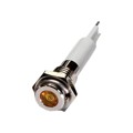 H06F-24Y - HIGH LED 6MM FLAT 24VDC YELLOW