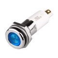 S12F-10B - HIGH LED 12MM FLAT 110V BLU IP67