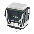 LB03KW01-05-BJ - IND PB ILLUM RECT BLACK 5V LAMP