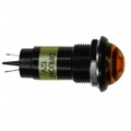6161332130F - LED PANEL MNT 16MM YELLOW 12VDC