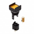 M16-AY-5D - PILOT LIGHT 5V LED SQUARE YELLOW