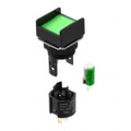 M16-AG-5D - PILOT LIGHT 5V LED SQUARE GREEN