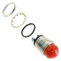 5563503304F - LED PNL MT 1" 12V WT DOME RED