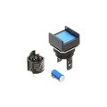 M16-AA-5D - PILOT LIGHT 5V LED SQUARE BLUE