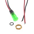 FL1P-8NW-1-G110V - LED GRN 8MM NUT 110VAC/DC STK