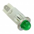 1092QM5-28V - LED PMI, GREEN, SMALL DOME, 28V