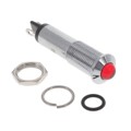 6091112120F - LED PNL MT 9MM 6V CHROME RED