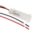 QS83XXW24 - INDICATOR 8MM FIXED WHT 24V WIRE