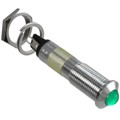 6091212130F - LED PNL MT 9MM 12V CHROME GREEN