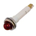 6091QMX1-12V - INDICATOR NEON RED PANEL MNT