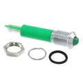 Q8P1CXXG12E - INDICATOR 12V 8MM PROMINENT GRN