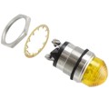 5563703304F - LED PNL MT 1" 12V WT DOME YEL