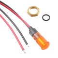FL1P-8NW-1-Y12V - LED YEL 8MM NUT 12VAC/DC STK