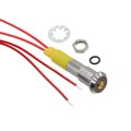 FL1M-6SW-1-Y12V - LED YEL 6MM NUT 12VAC/DC STK