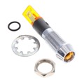 FL1M-8CJ-2-Y12V - LED YEL 8MM NUT 12VAC/DC STK