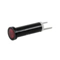 44-NKR12H-CRO - PMI .250" LED 12V TAB CLEAR RED