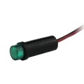 91W-NWG28H-CGO - PMI .290" 28VDC NO LENS WIRE GRE