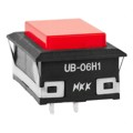 UB06KW015C-CB - INDICATOR RECT RED ILLUM RED CAP