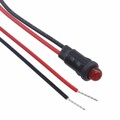 SSI-LXH600SID-150 - LED T-5 1/4"12V 636NM RED 6" LD