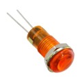 6081331110F - LED PNL IND 8MM YLW LOCKWASH/NUT