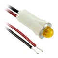 1092M3-125VAC - LED PANEL INDICATOR AMBER 125V