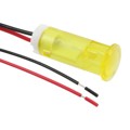 QS103XXY24 - INDICATOR 10MM FIXED YE 24V WIRE