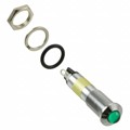 6091212330F - LED 9MM GREEN PMI W GASKET
