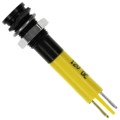 Q6F1BXXY12E - INDICATOR 12V 6MM FLUSH YELLOW