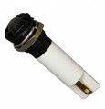 Q12P1BXXW12E - INDICATOR 12V 12MM PROMINENT WHT