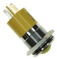Q22P1CXXY12E - INDICATOR 12V 22MM PROMINENT YEL