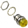 5563704304F - LED PNL MT 1" 24V WT DOME YEL