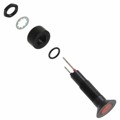 PM5-A12R28V - PANEL MOUNT ASSEM RED, 6.1MM