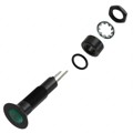 PM5-A12G28V - PANEL MOUNT ASSEM GREEN, 6.1MM