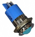 Q22P1CXXB24E - INDICATOR 24V 22MM PROMINENT BLU