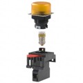 M22-FY-12A - PILOT LIGHT 12V LED ROUND YELLOW