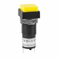 KB01KW01-12-EB - SW PB ILLUM SQ YW/WHT SLD MOUNT